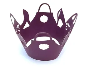 12 pcs Dark Purple High Heels Purse Cupcake Wrappers