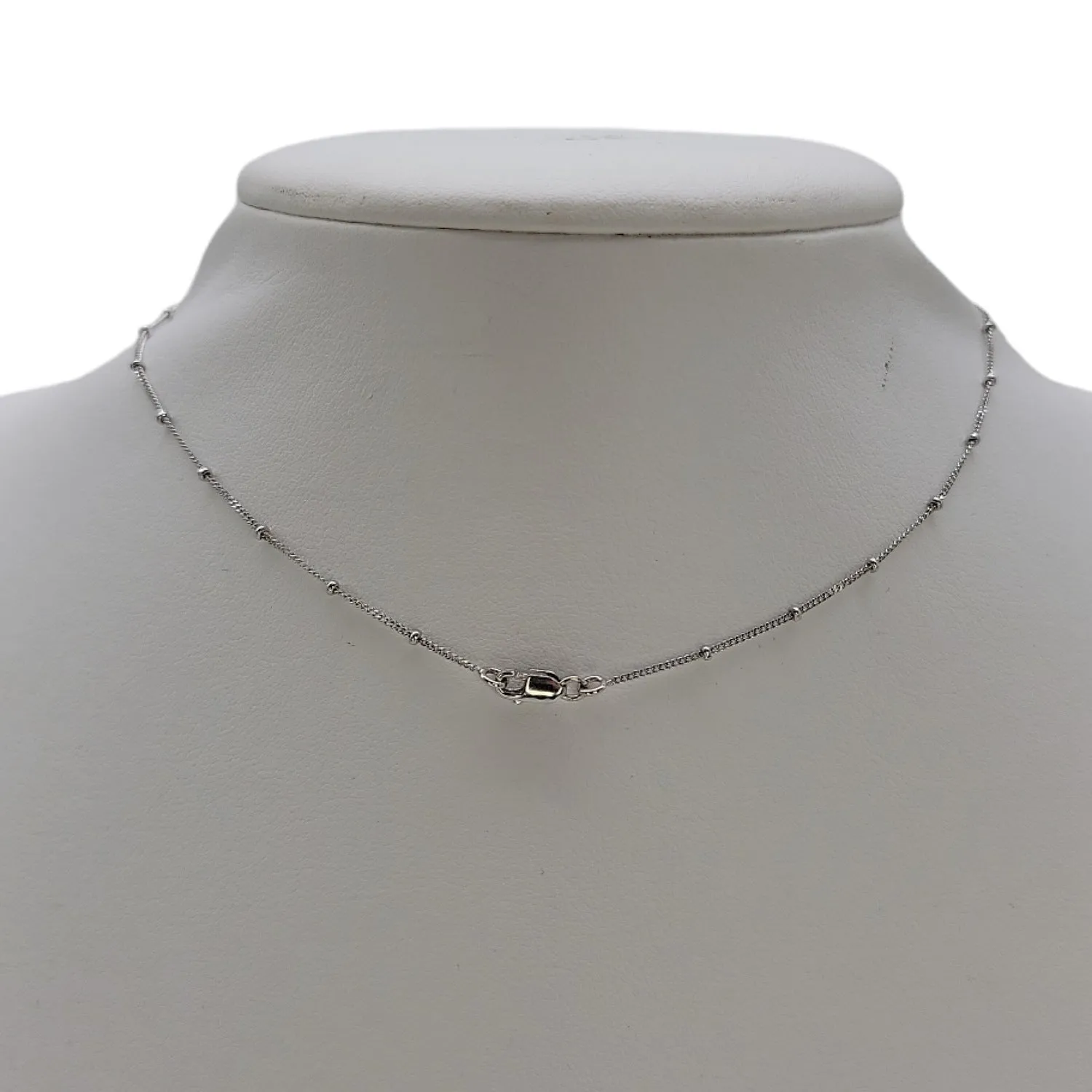 14K White Gold South Sea Pearl And Diamond Lariat Necklace