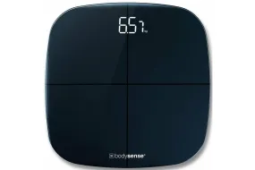 180kg Propert Bodysense Sigma Premium Smart Body Analysis Bathroom Scales - Black