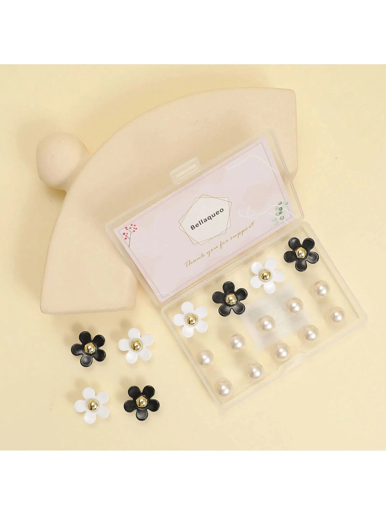 18pcs DIY Cute Daisy Flower & Pearl Decoration For Women's Sandals And Sneakers
