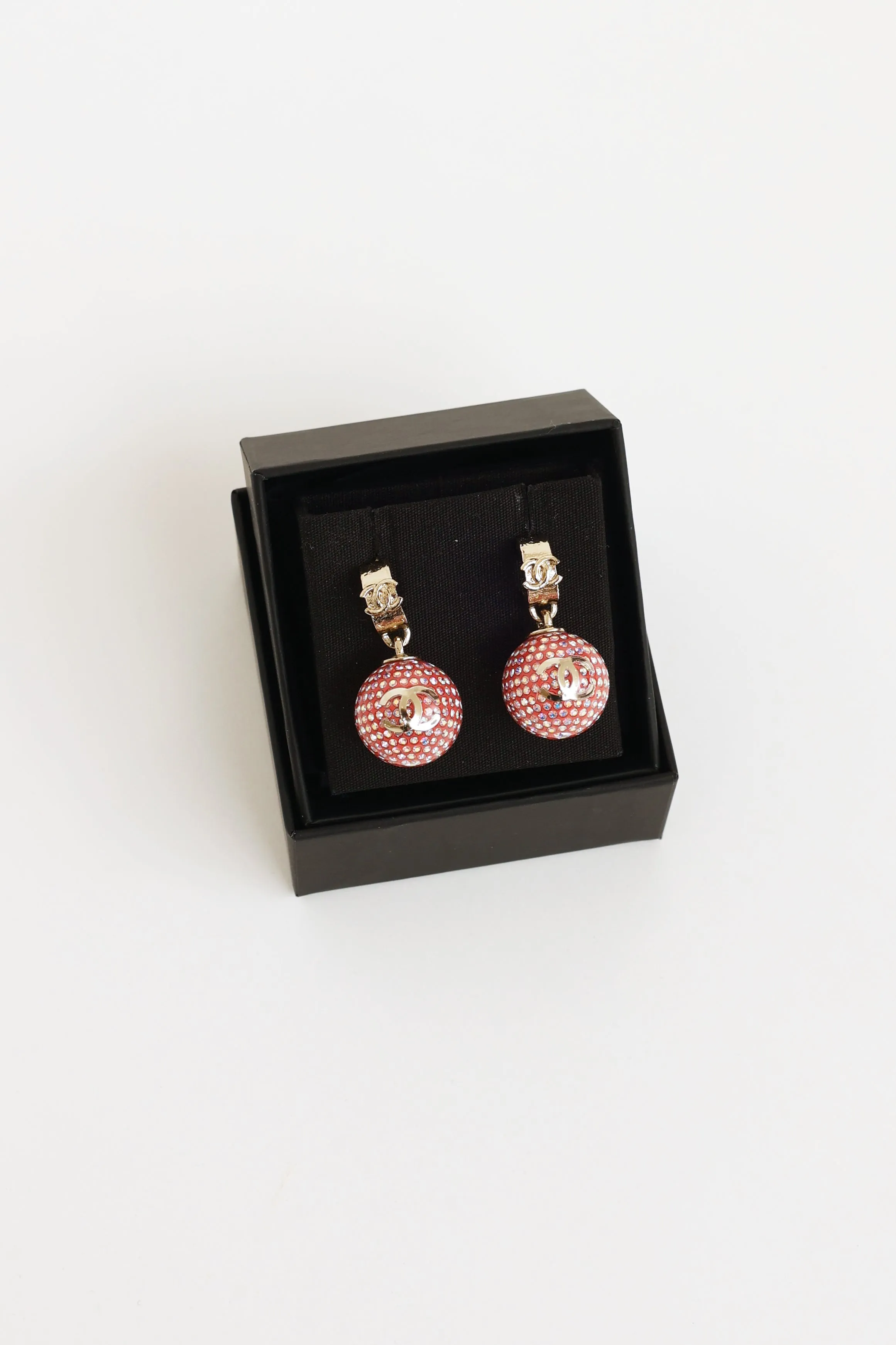 2021 Pink Crystal Drop Crystal Ball Earring