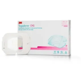 3M Tegaderm CHG Dressing - 10x12cm case of 25 1658R