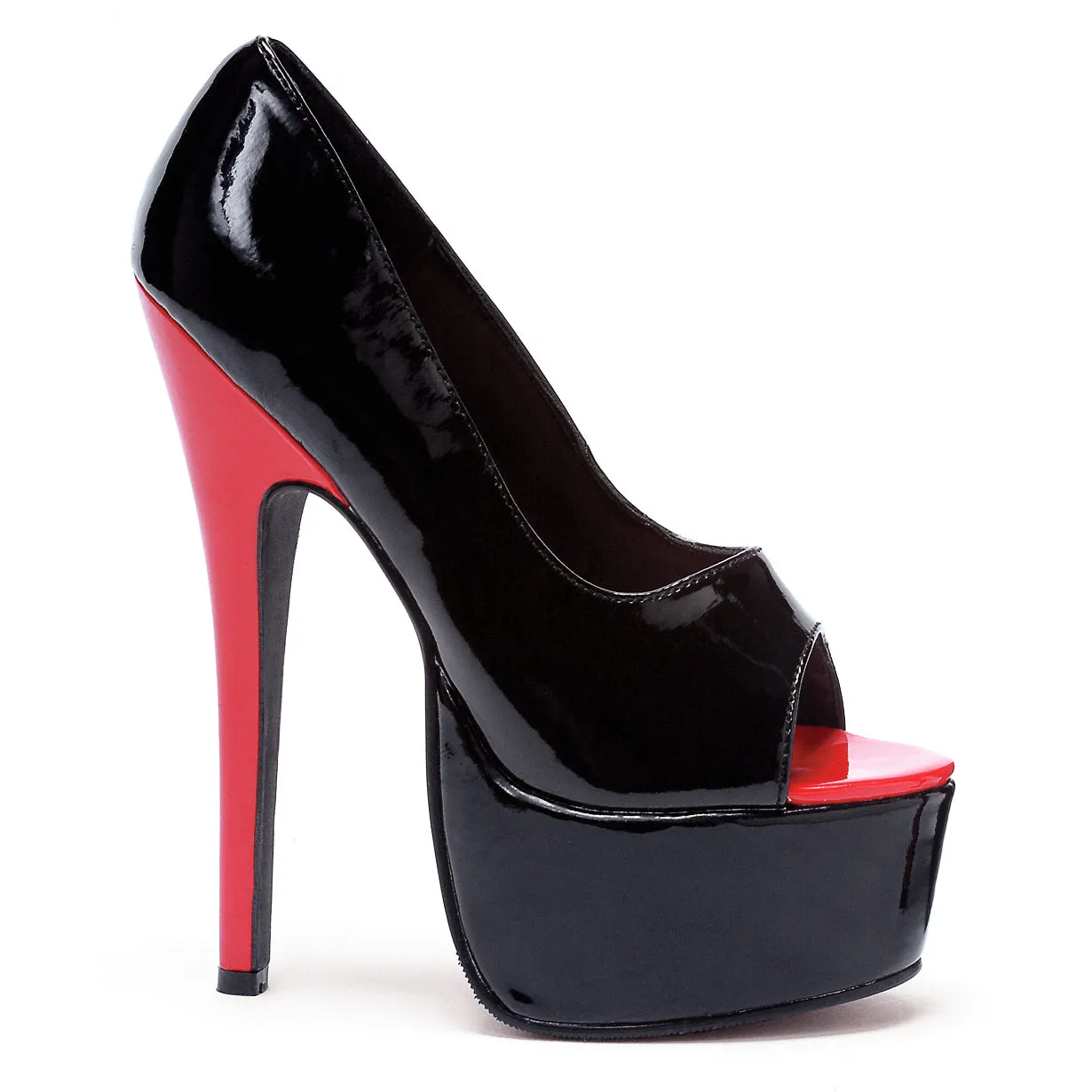 652-BONNIE 6.5" Stiletto Heel Open Toe Pump.