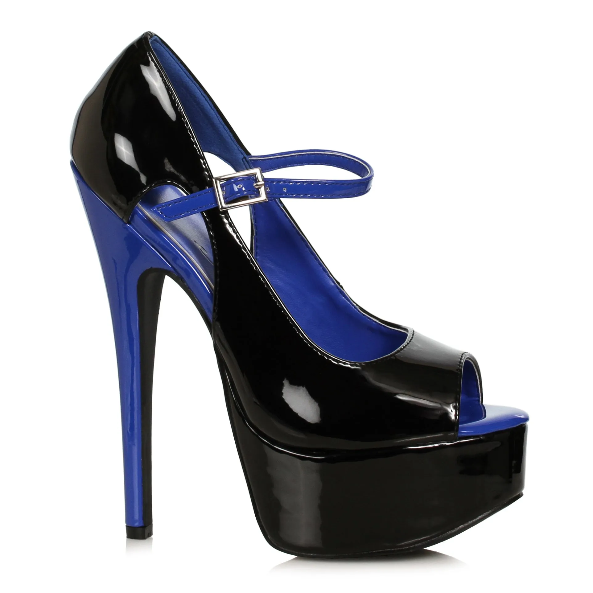 652-HALLEY 6.5" Stiletto Heel Open Toe Pump