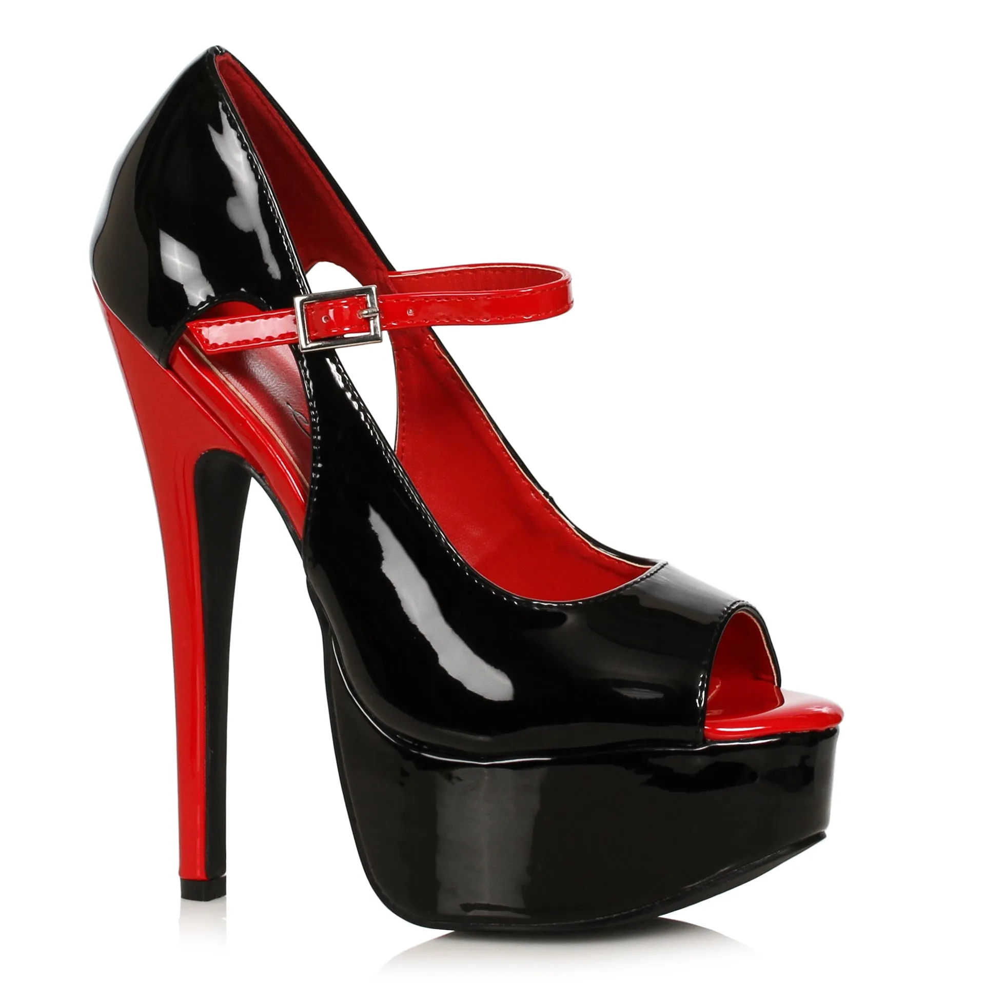 652-HALLEY 6.5" Stiletto Heel Open Toe Pump