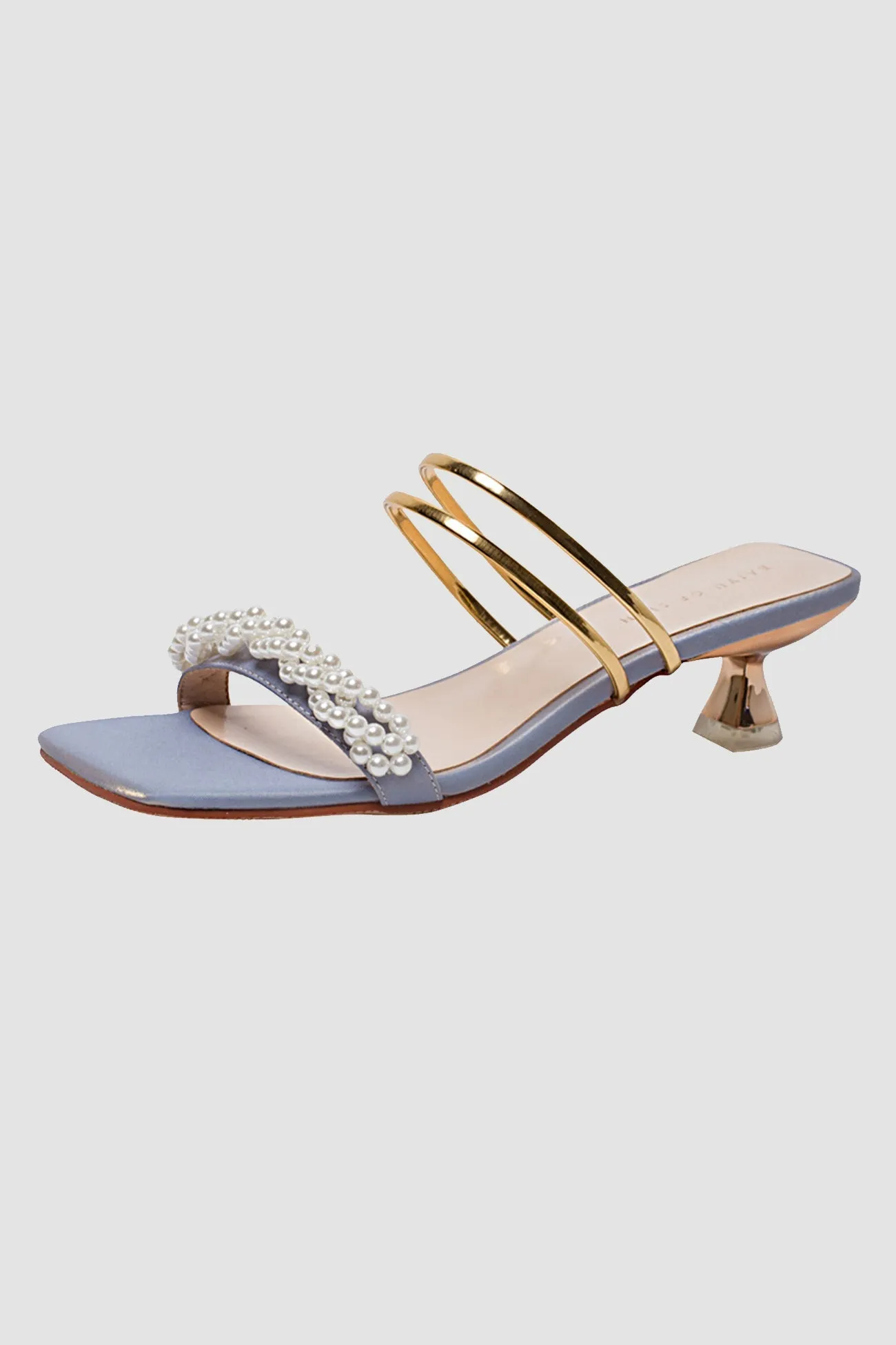 Amozae-Gentle Pearl Mid-heel Sandals