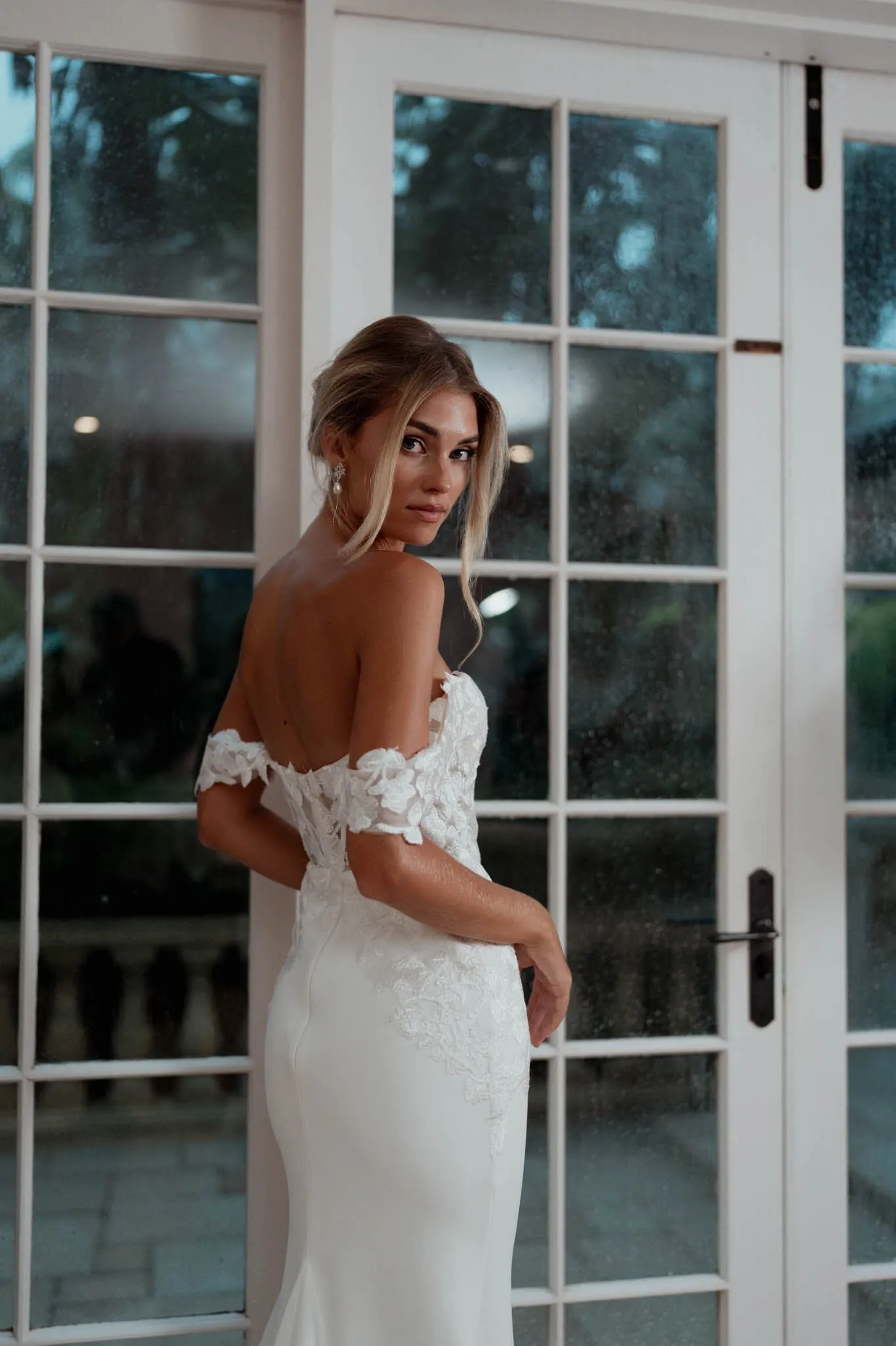 Annabelle Off-Shoulder Gown - Ivory