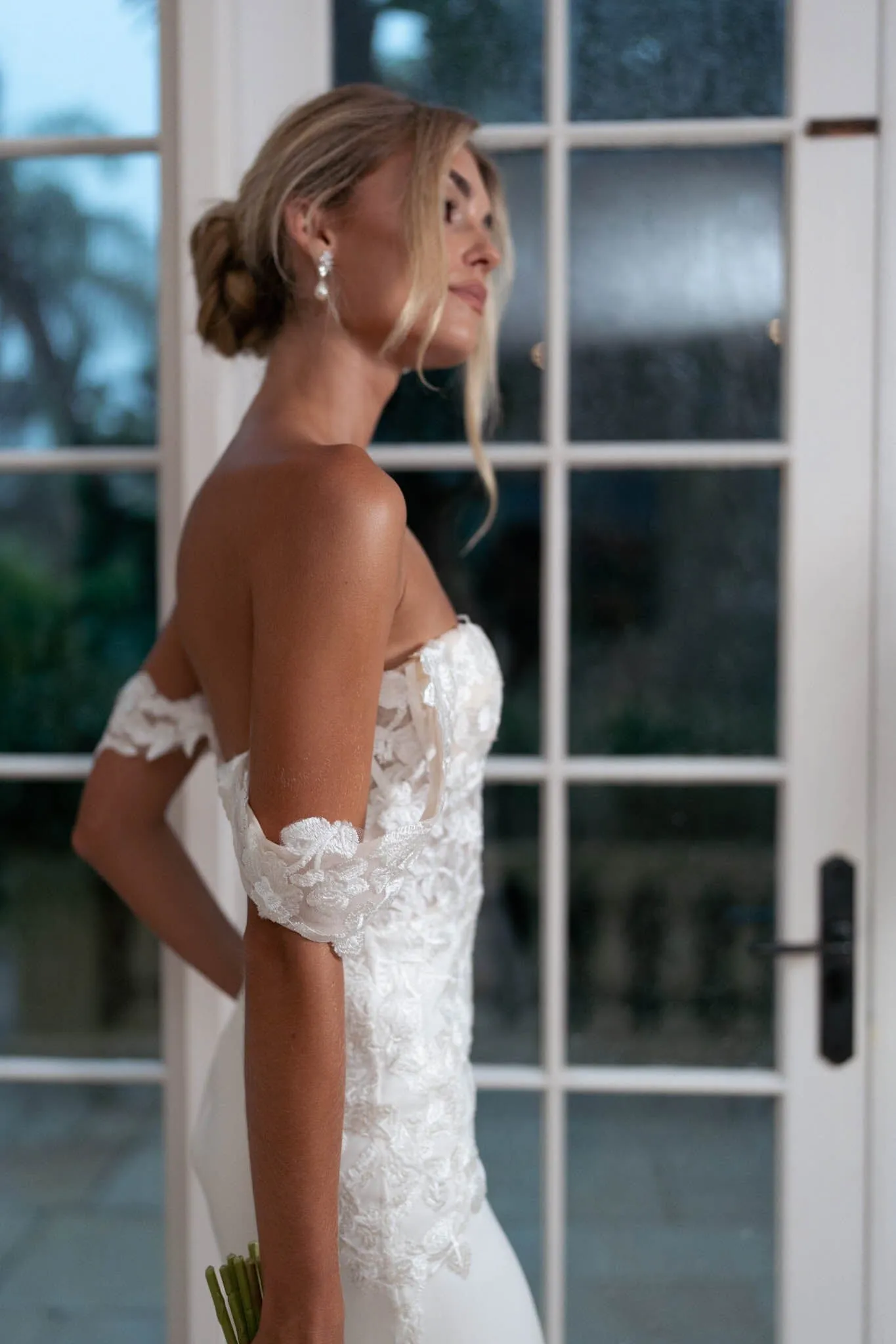 Annabelle Off-Shoulder Gown - Ivory