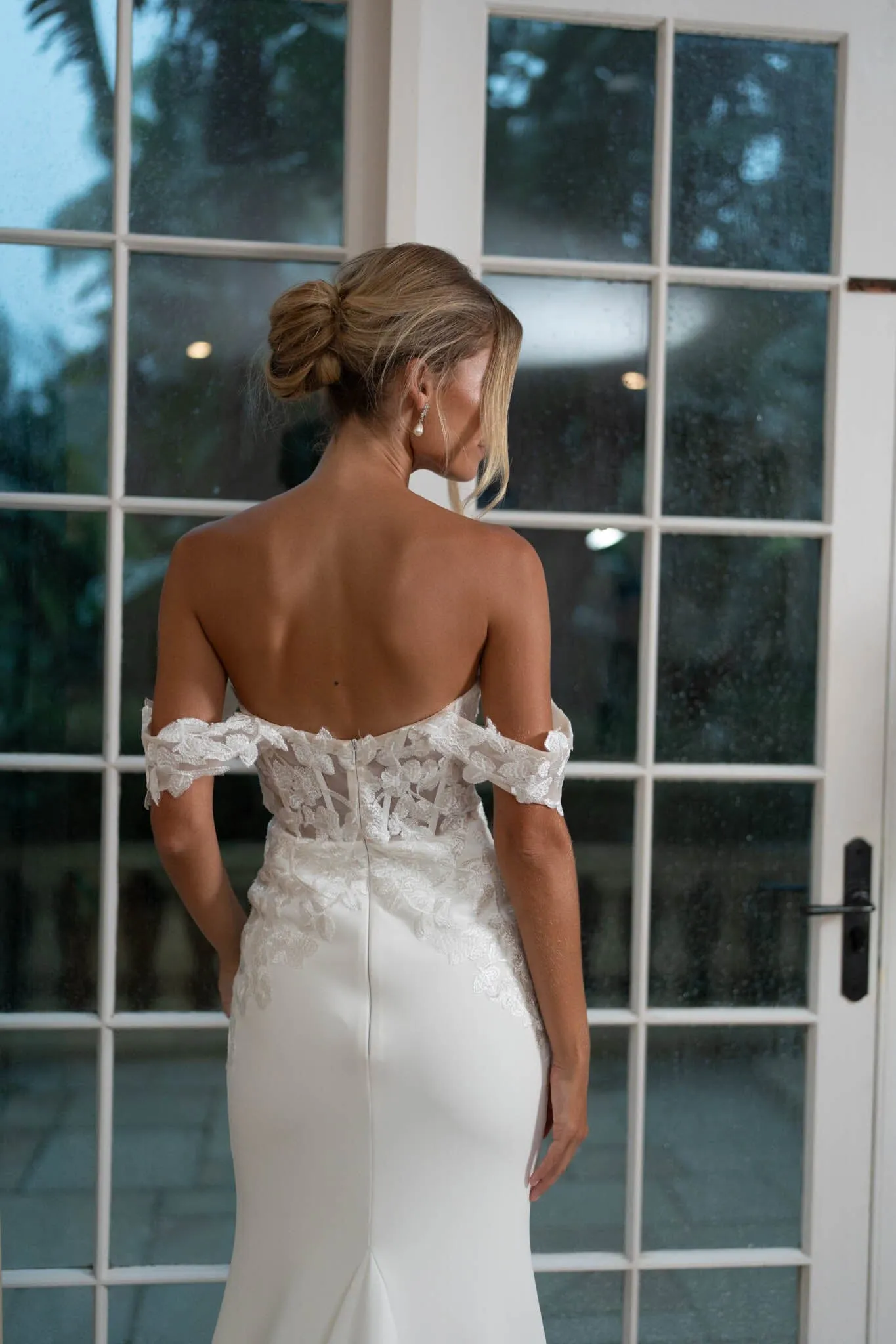 Annabelle Off-Shoulder Gown - Ivory