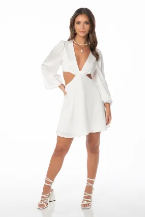 Athena Satin Cut Out Mini Dress