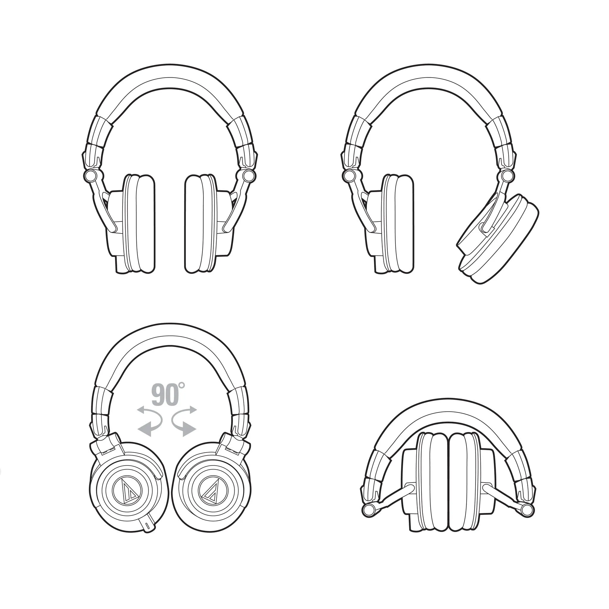 Audio Technica ATH-M50x Professional Monitor Headphones