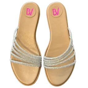 BETTINA VERMILLON Women's Stella Crystal-embellished Leather Sandals UK 5 EU 38