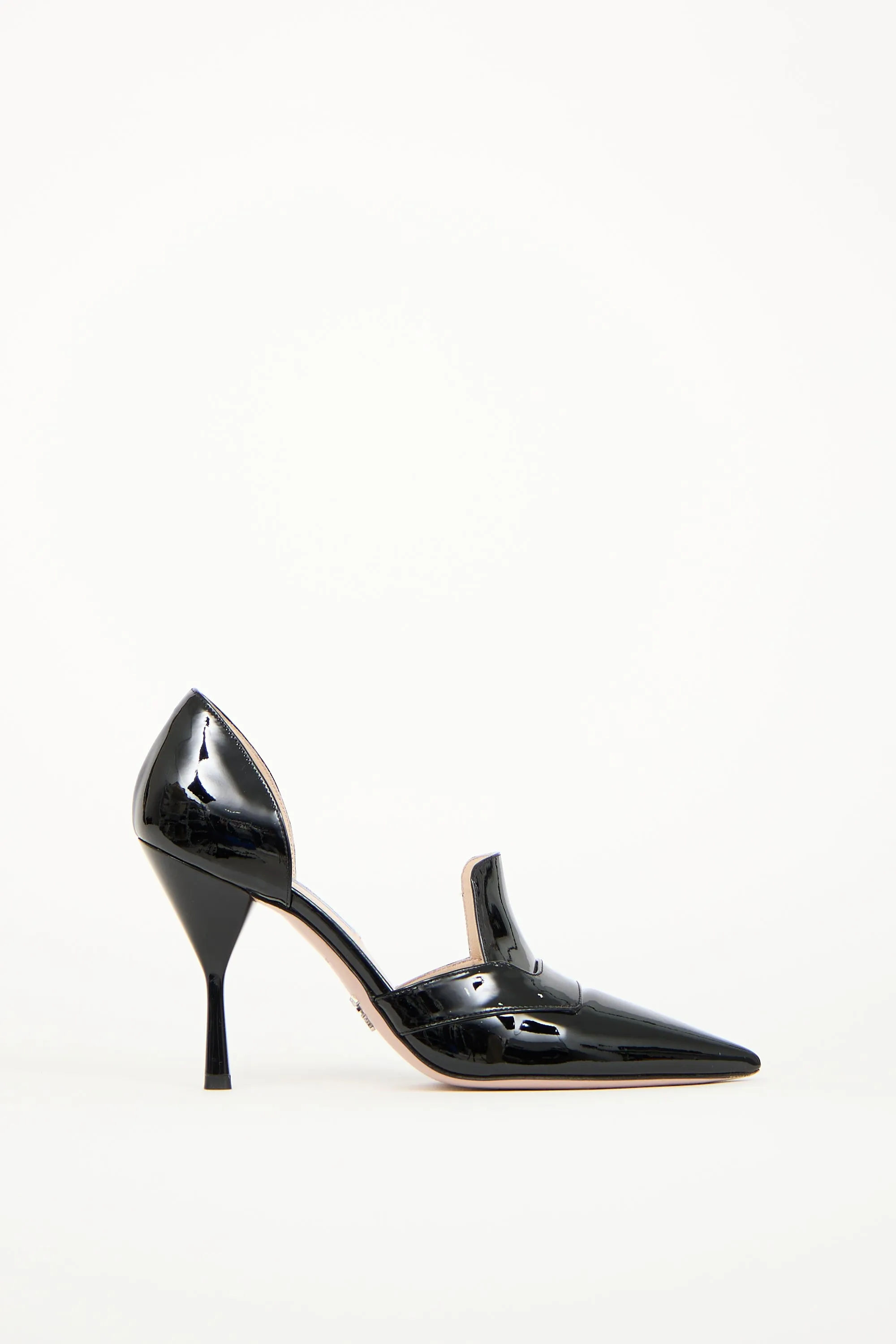Black Patent D'Orsay Heel