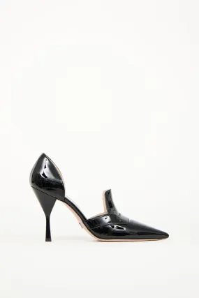 Black Patent D'Orsay Heel