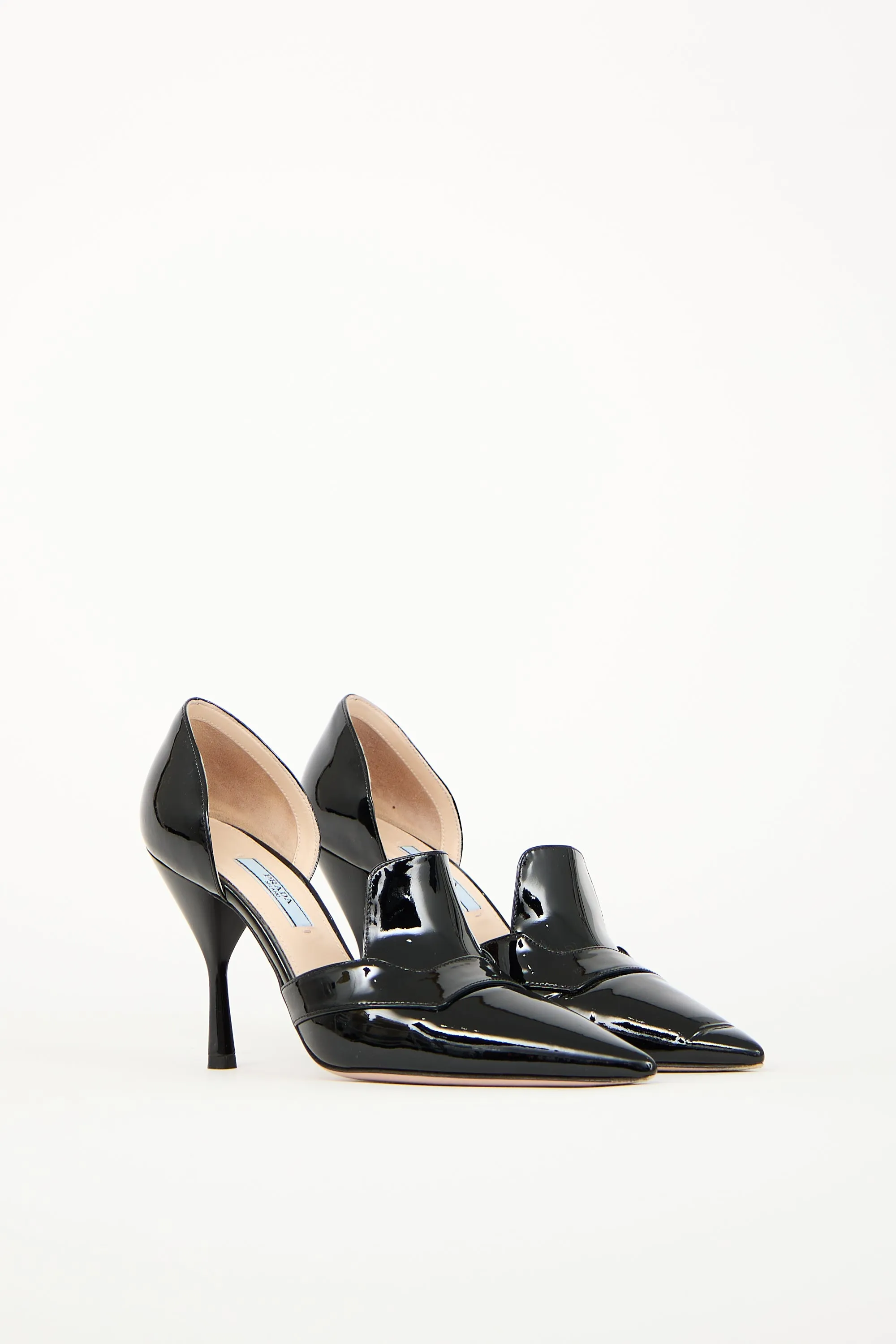 Black Patent D'Orsay Heel