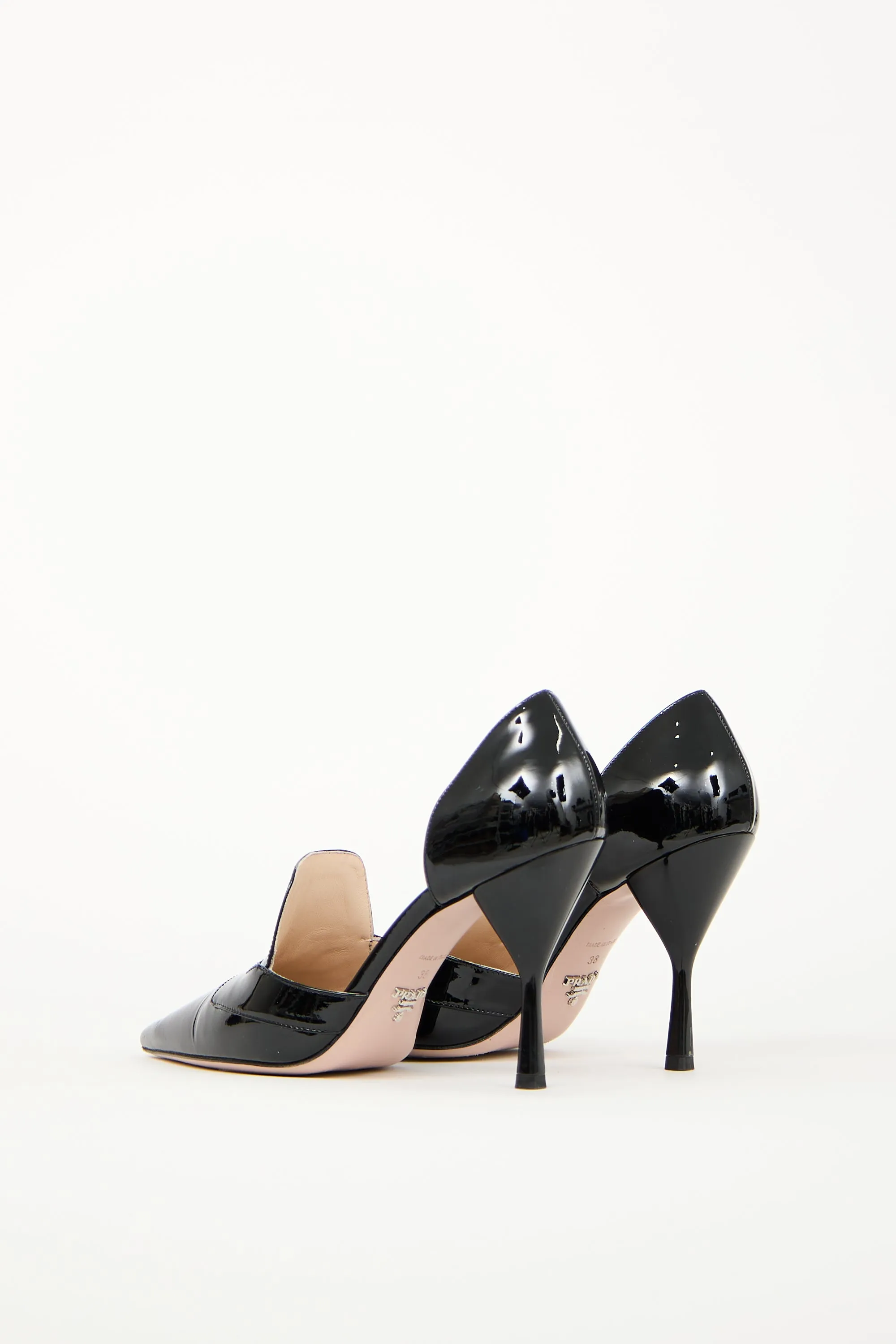 Black Patent D'Orsay Heel