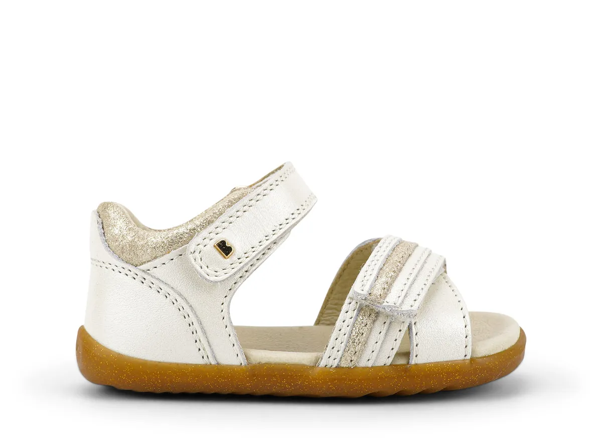 Bobux Magic Girls Moon Pearl White Infants Sandal