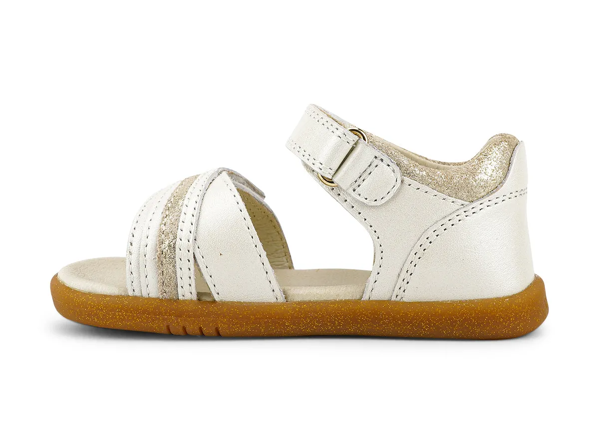 Bobux Magic Girls Moon Pearl White Sandal