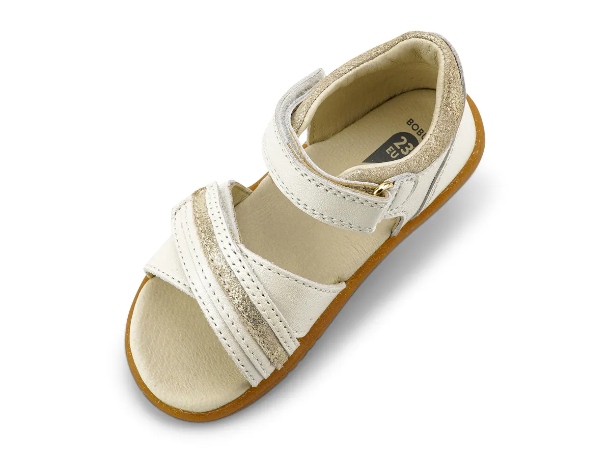 Bobux Magic Girls Moon Pearl White Sandal