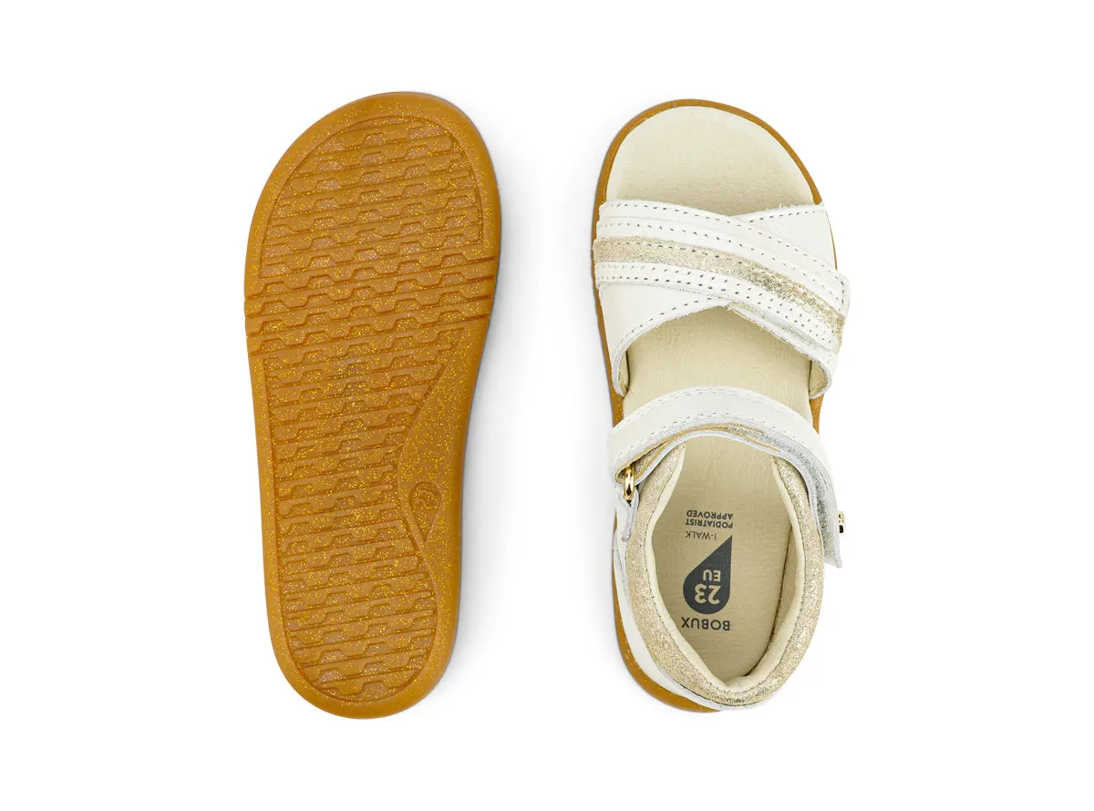 Bobux Magic Girls Moon Pearl White Sandal