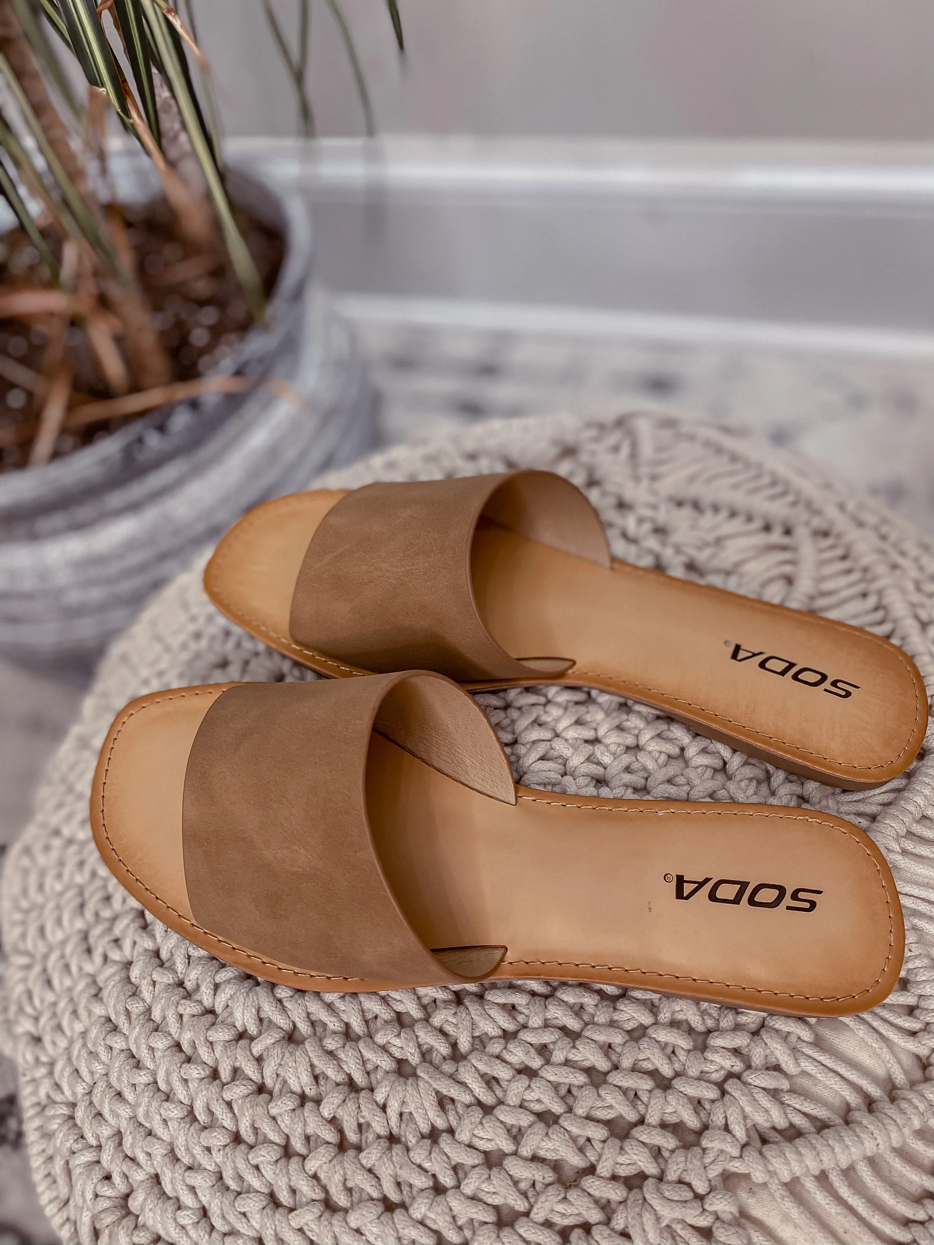 Coffee Open Toe Casual Sandal