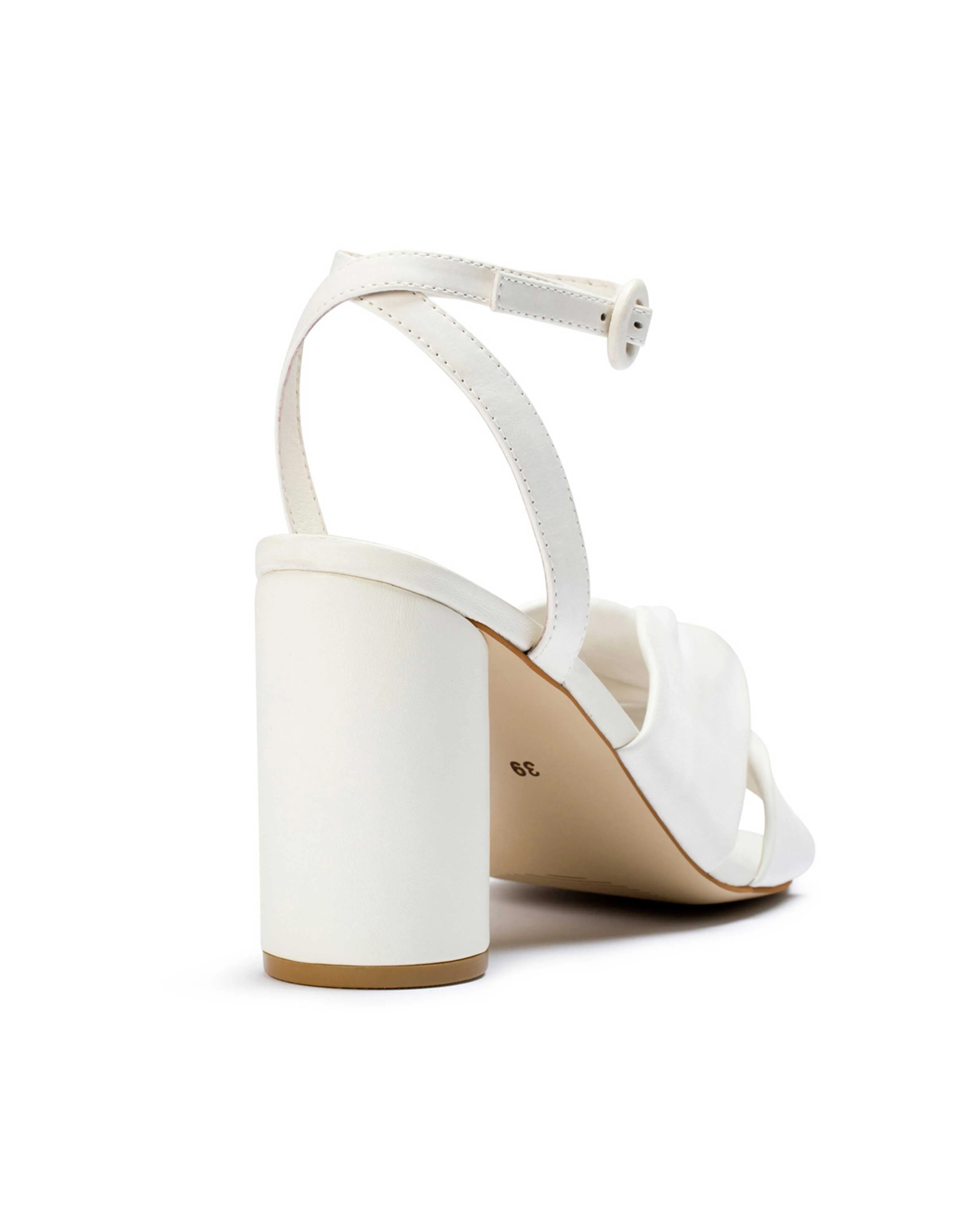 Elegant Ivory Leather Destiny Wedding Sandals