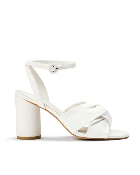 Elegant Ivory Leather Destiny Wedding Sandals