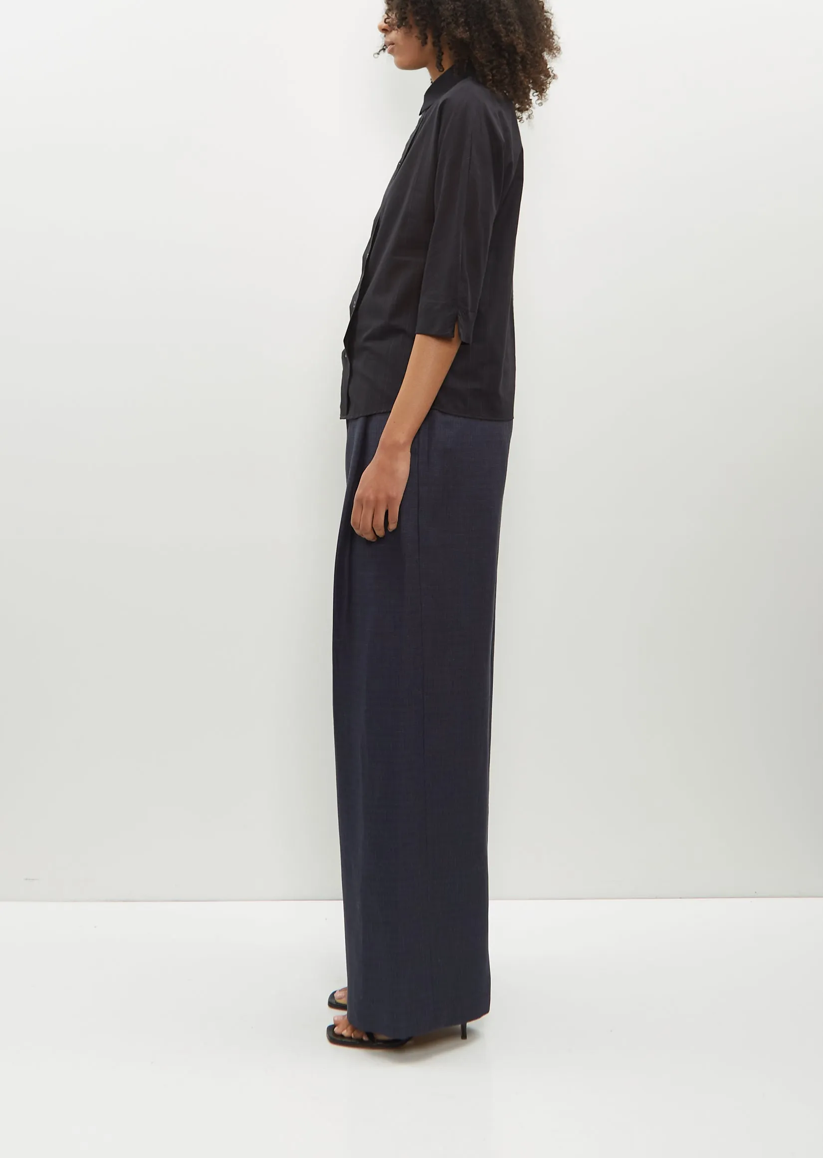 Digon Cotton Blouse — Black