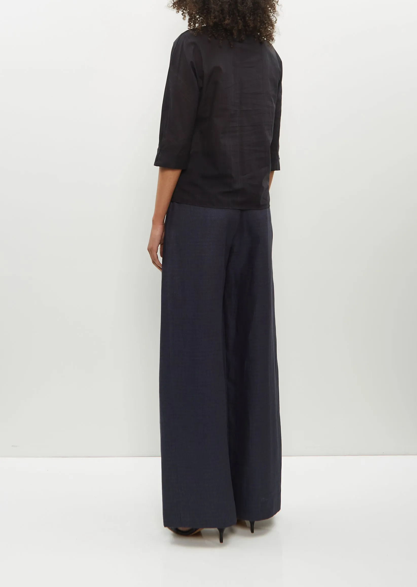 Digon Cotton Blouse — Black