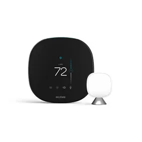 ecobee SmartThermostat Smart Thermostat Voice Control, Black