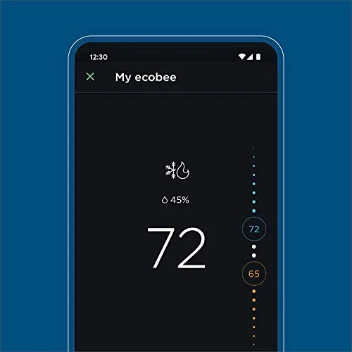 ecobee SmartThermostat Smart Thermostat Voice Control, Black