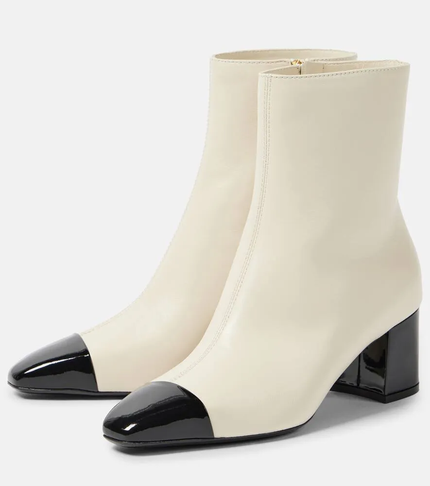 Ferragamo Sambi 60 leather ankle boots