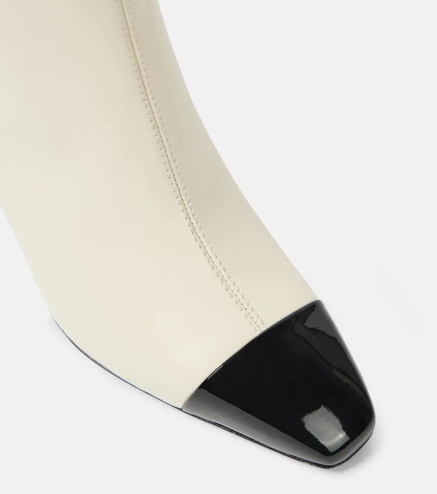 Ferragamo Sambi 60 leather ankle boots
