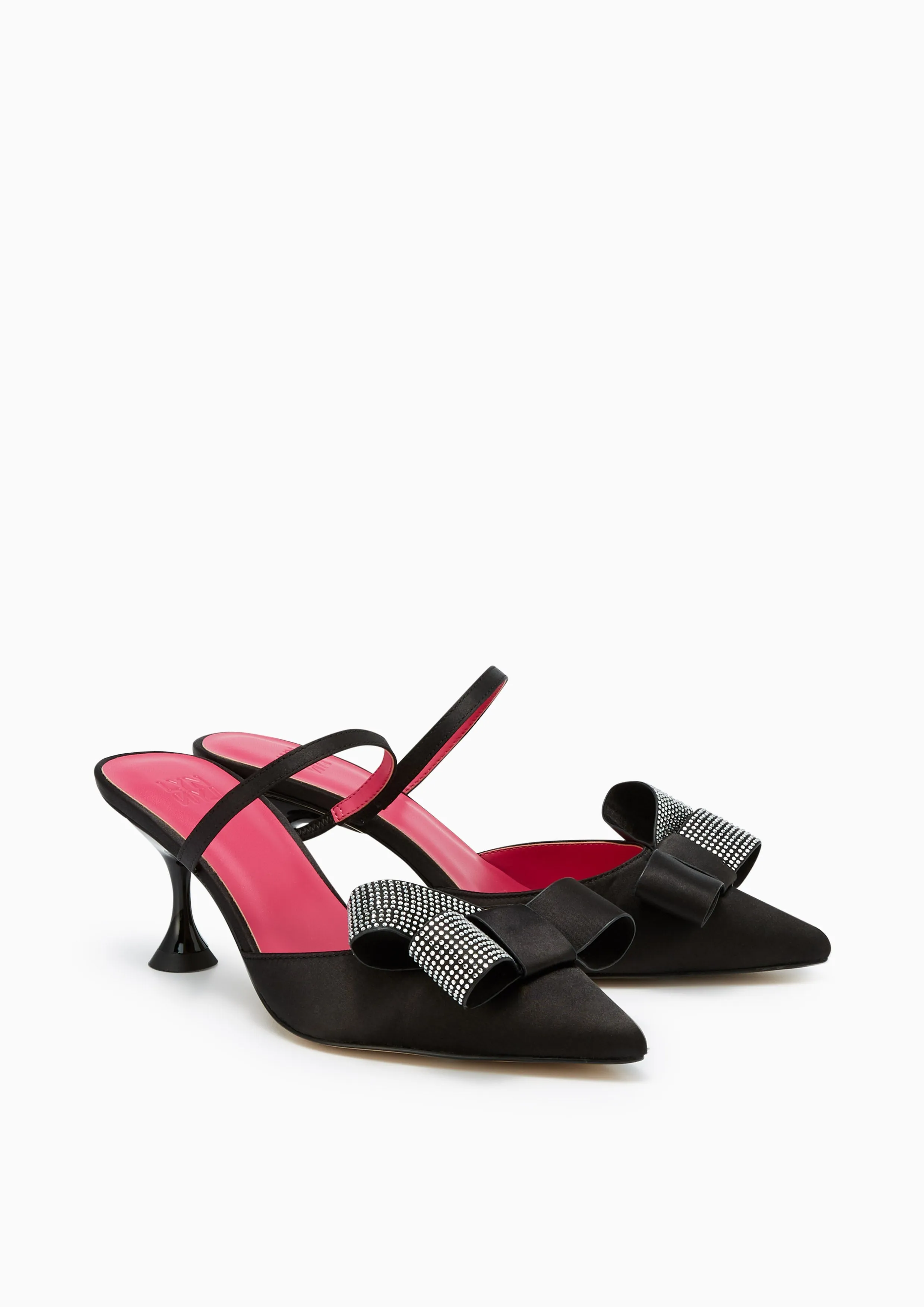 Glitt High Heel Mules Black