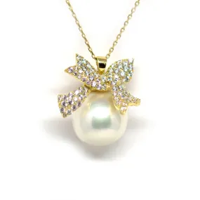 Golden Knot Edison Pearl Necklace