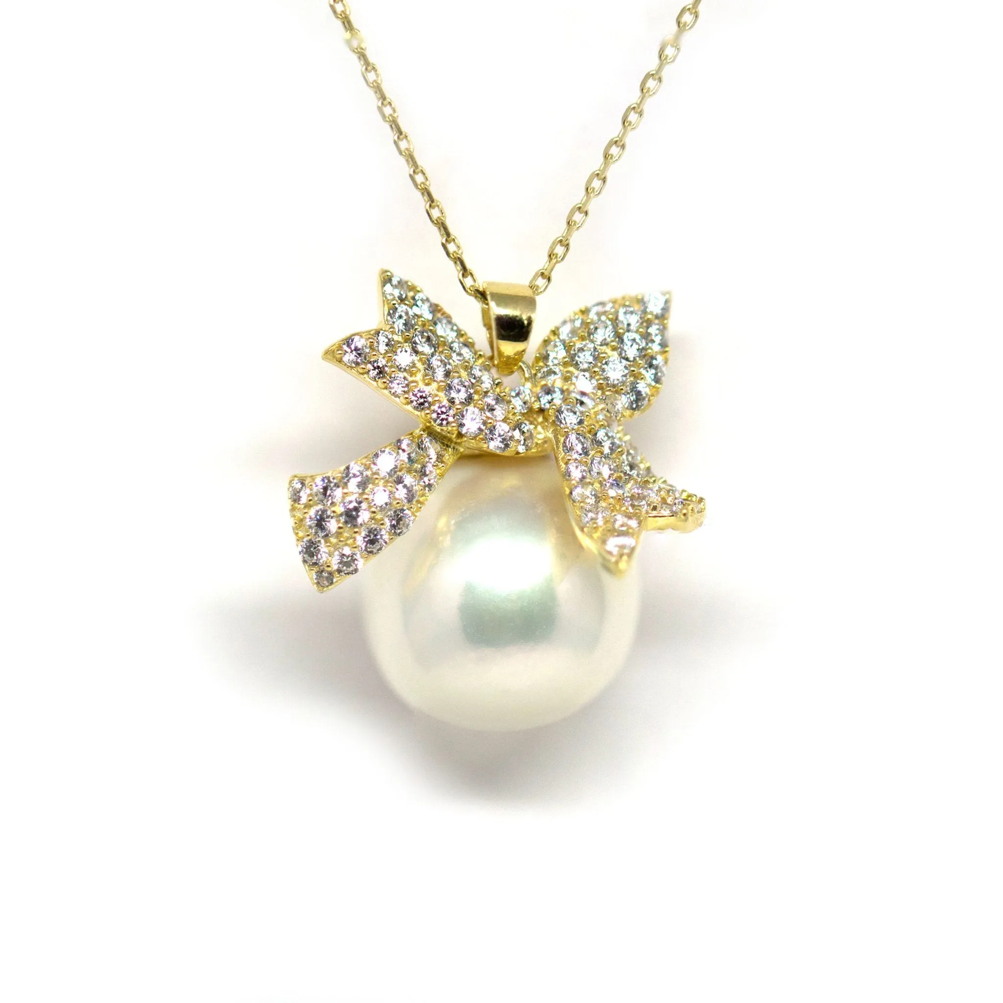 Golden Knot Edison Pearl Necklace
