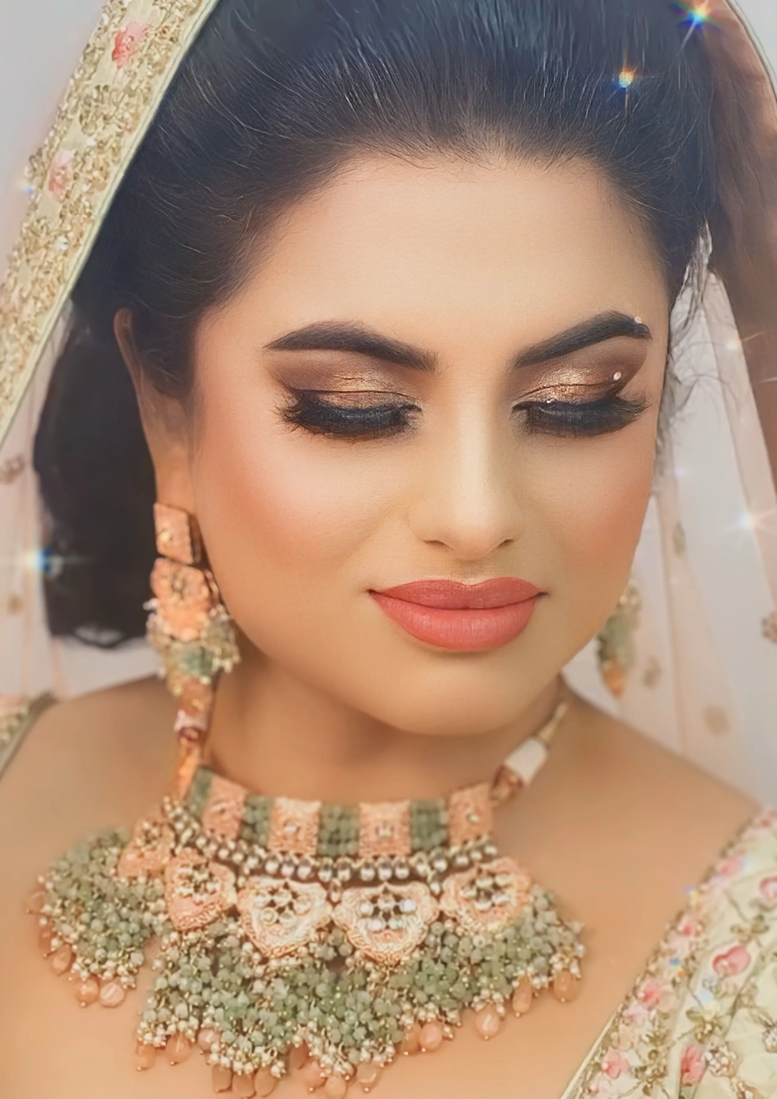 Green Antique Gold Bridal Jewellery Set