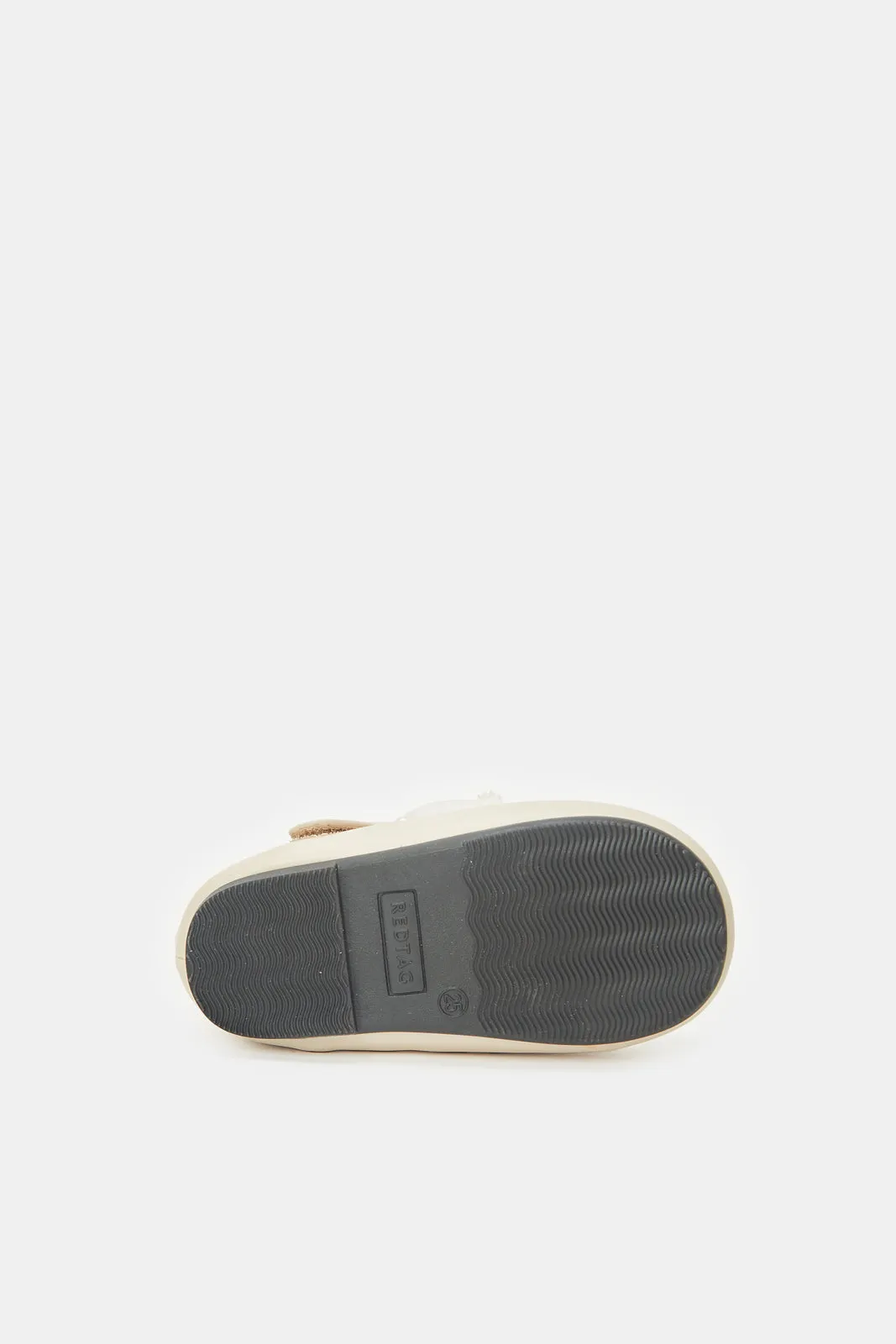 Infant Girls Beige Pearl Ballerinas