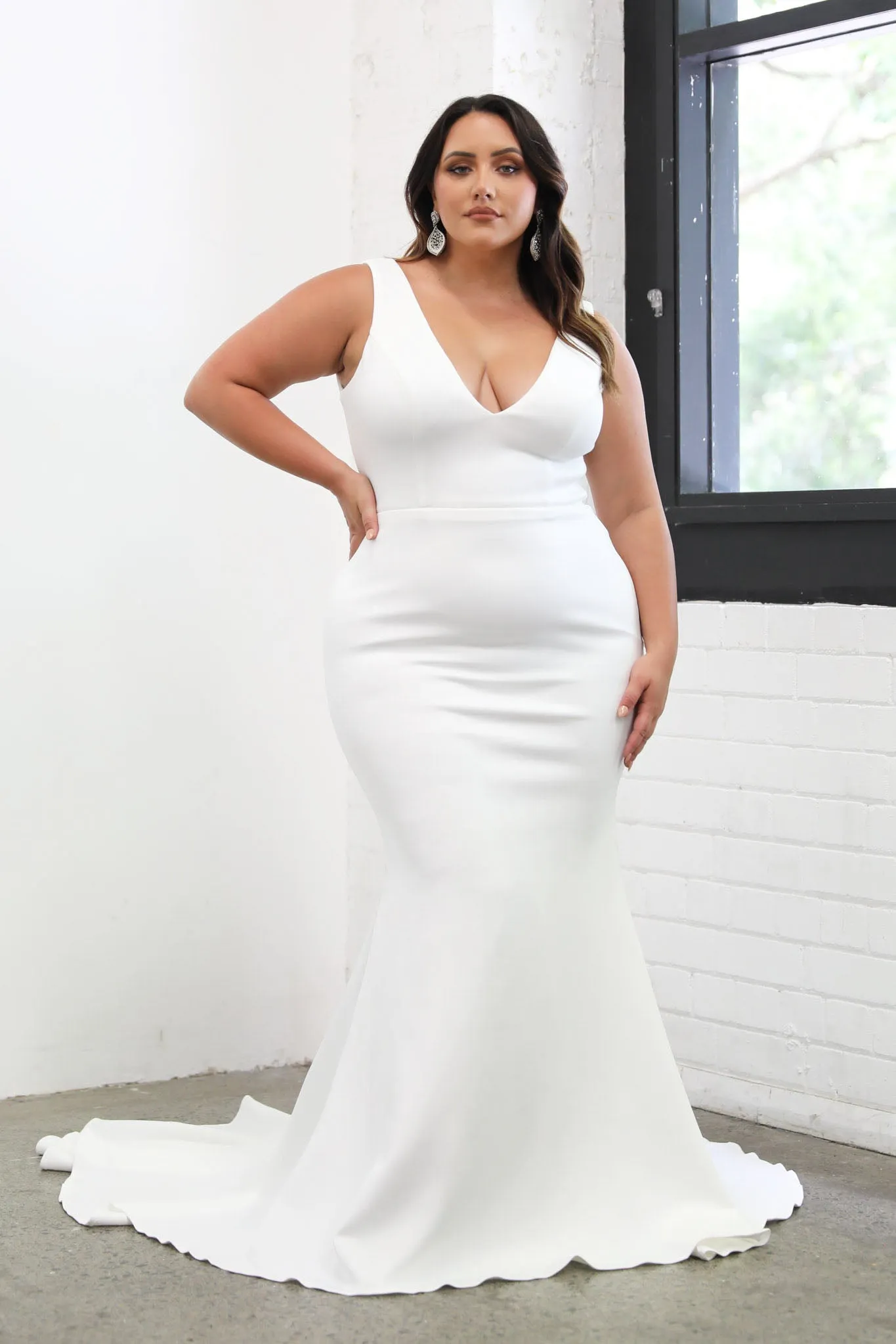 Kalani Crepe Gown - Ivory