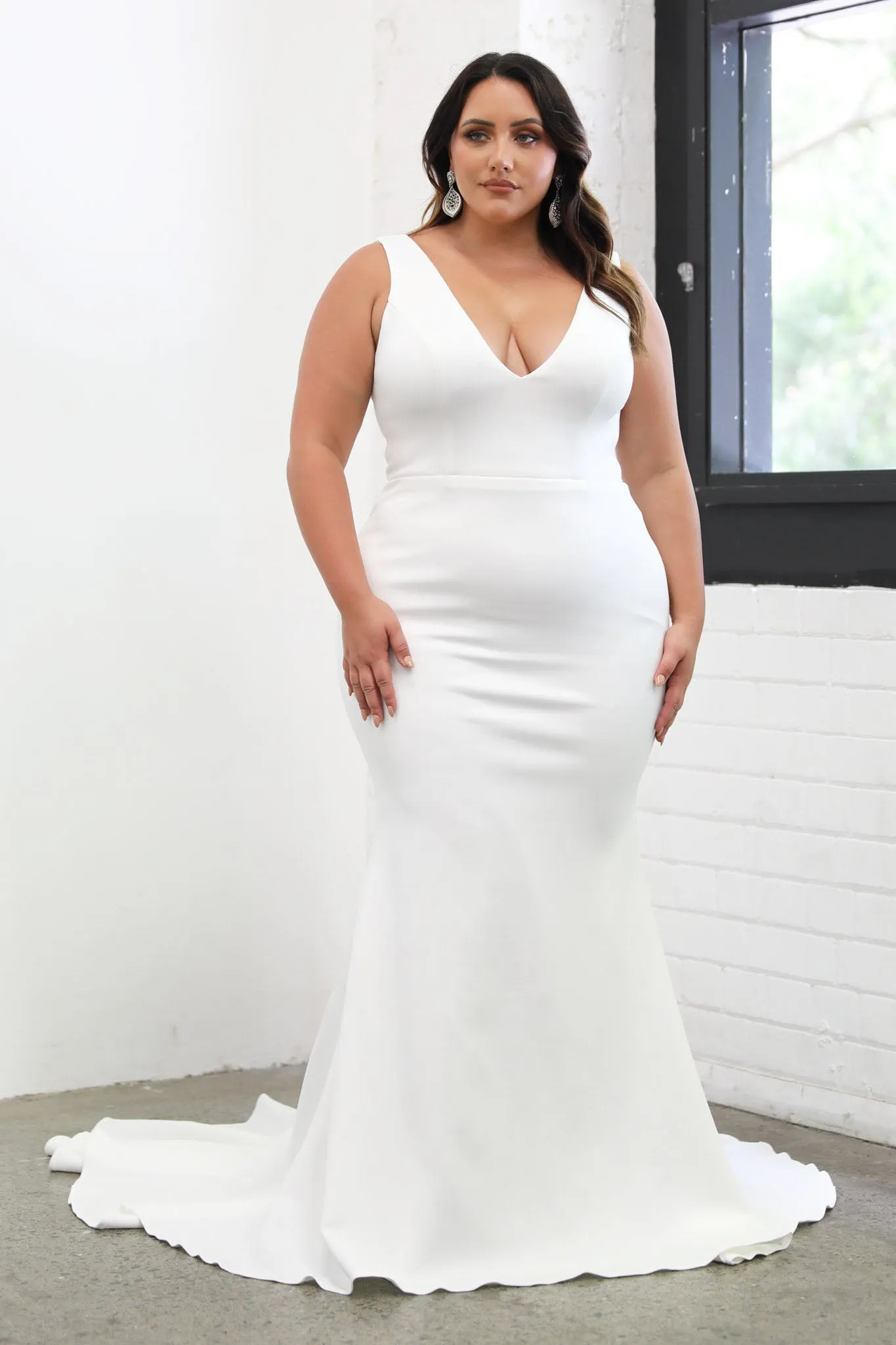 Kalani Crepe Gown - Ivory
