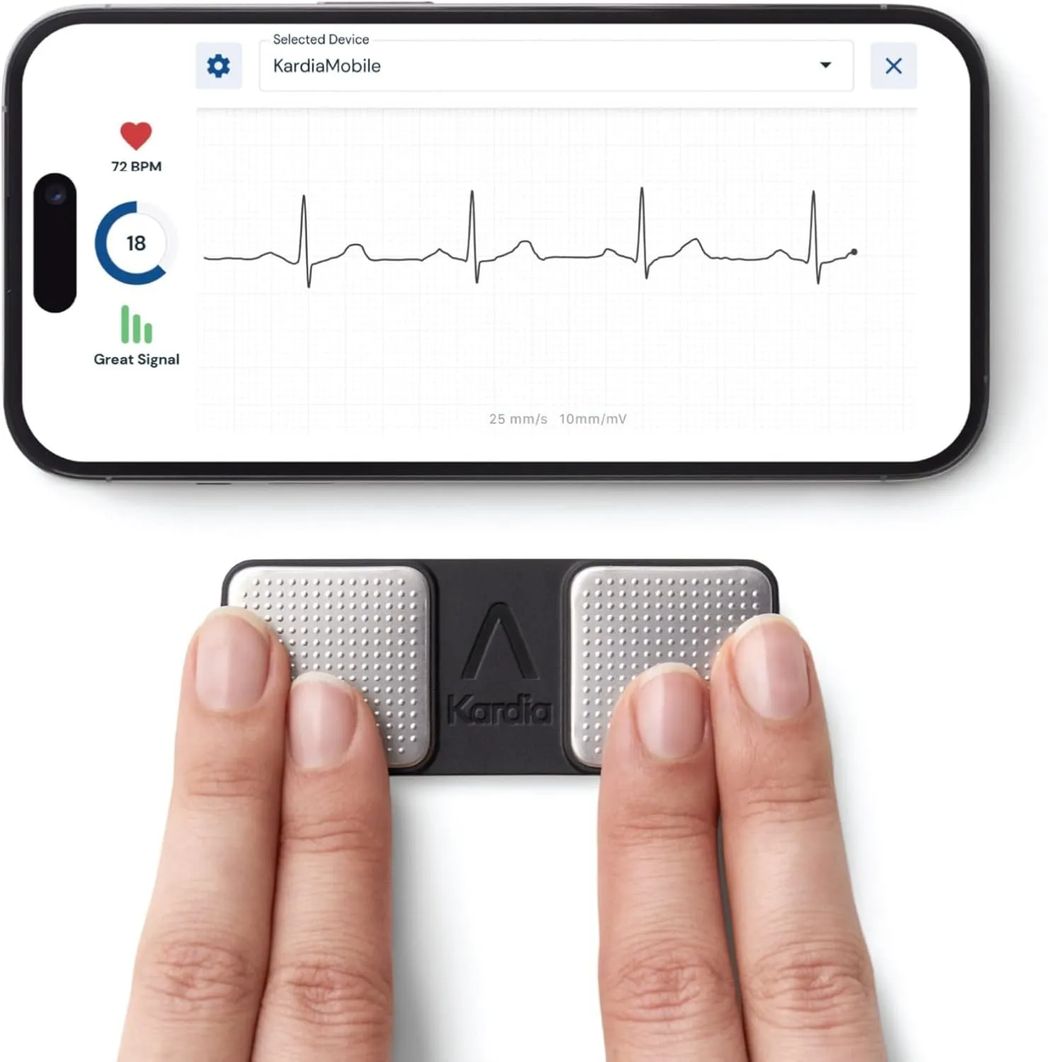 KardiaMobile 1-Lead Personal ECG Heart Monitor Convenient, Accurate Heart Health Monitoring
