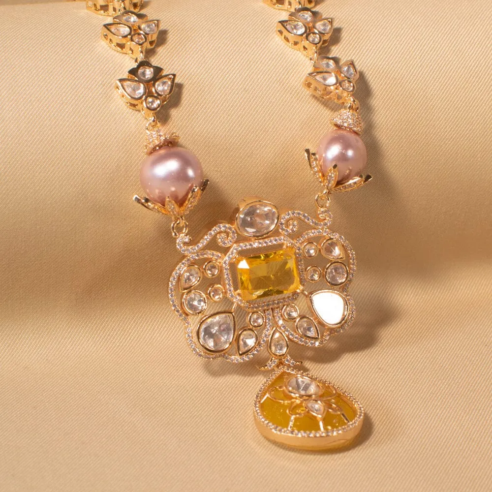 Kesariya Luxury Necklace Set - Pratha Collection