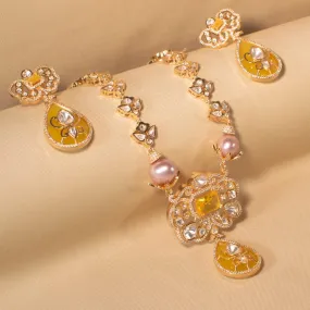 Kesariya Luxury Necklace Set - Pratha Collection