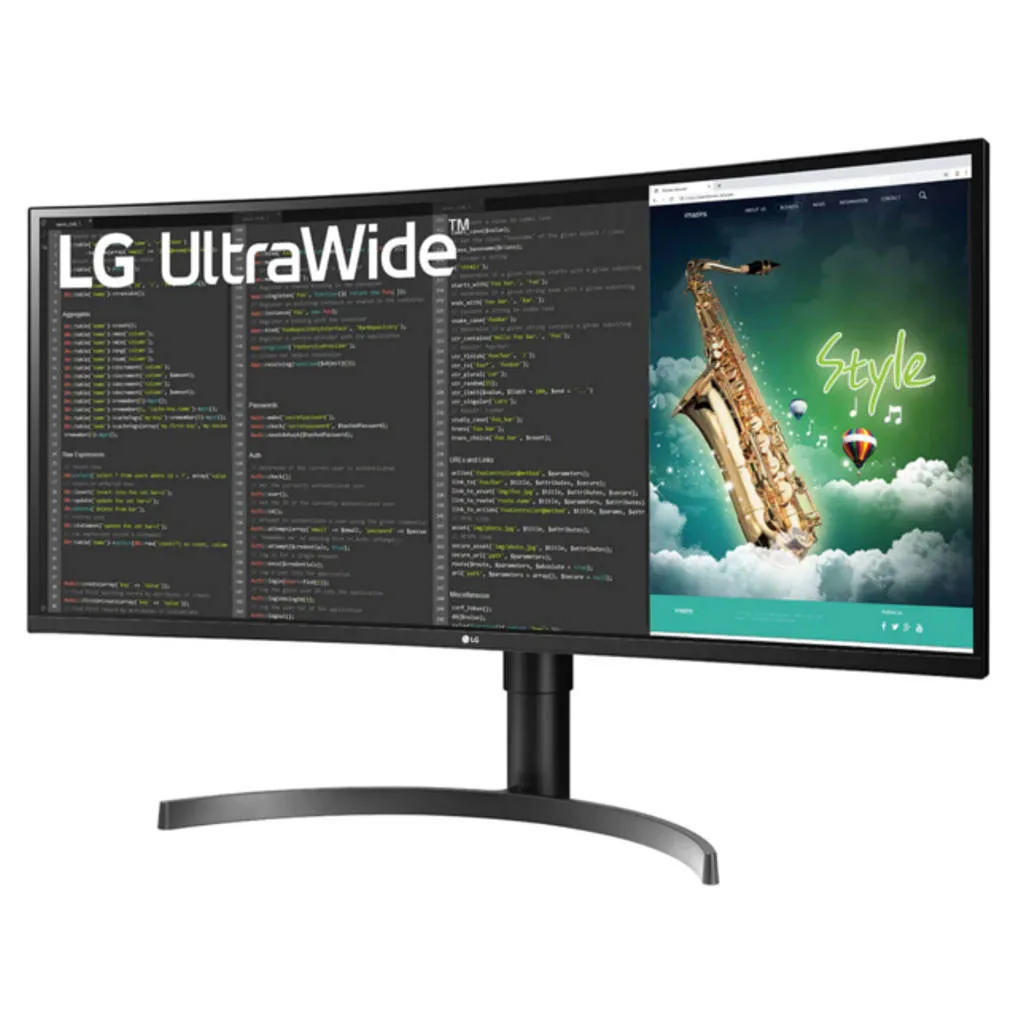 LG QHD HDR UltraWide Curved Monitor 35Inch Black 35WN75C