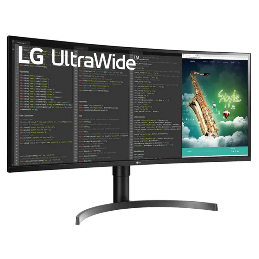 LG QHD HDR UltraWide Curved Monitor 35Inch Black 35WN75C