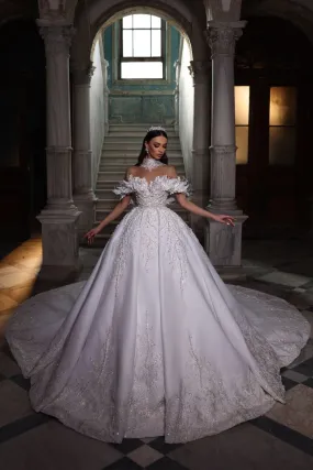 London Beautiful A-Line White Wedding Dress