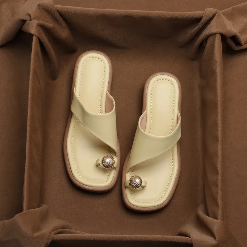 Marla Green Leather Sandals