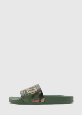 OFF-WHITE: DOUBLE ARROW SLIDER [GREEN]