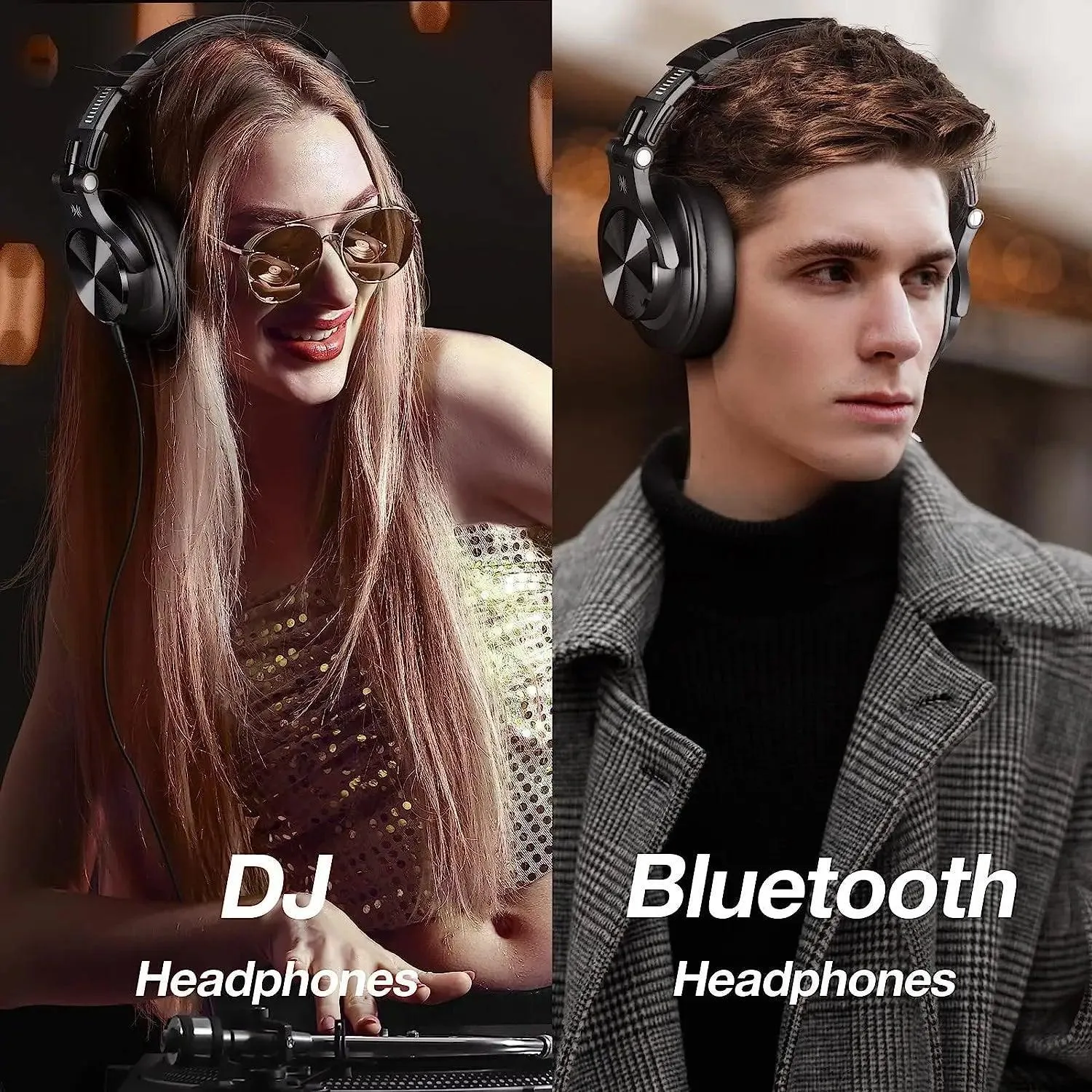 Oneodio Fusion A70 Wireless Headphones: DJ Studio Hi-Res Sound