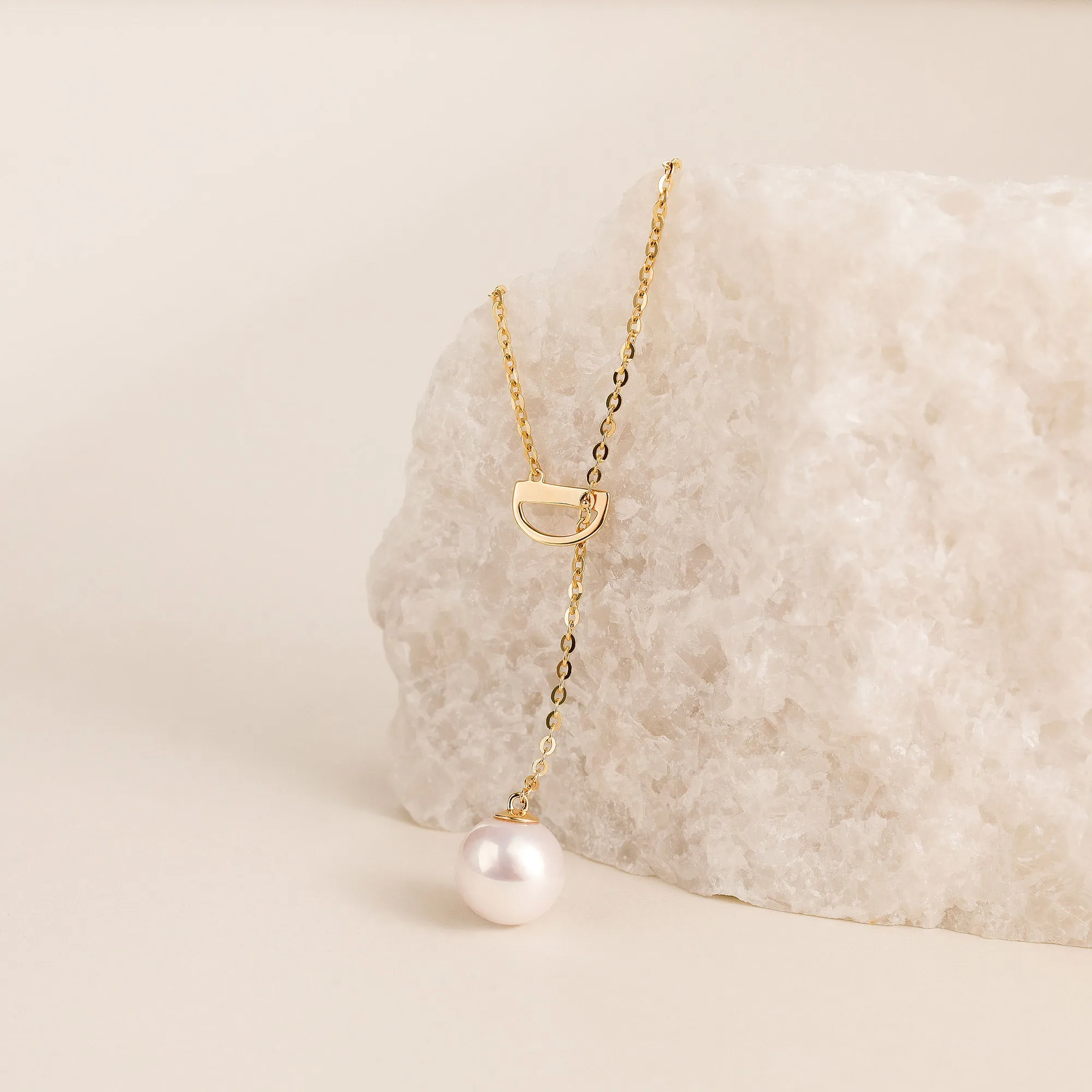 Personalized Slip Clasp Pearl Necklace